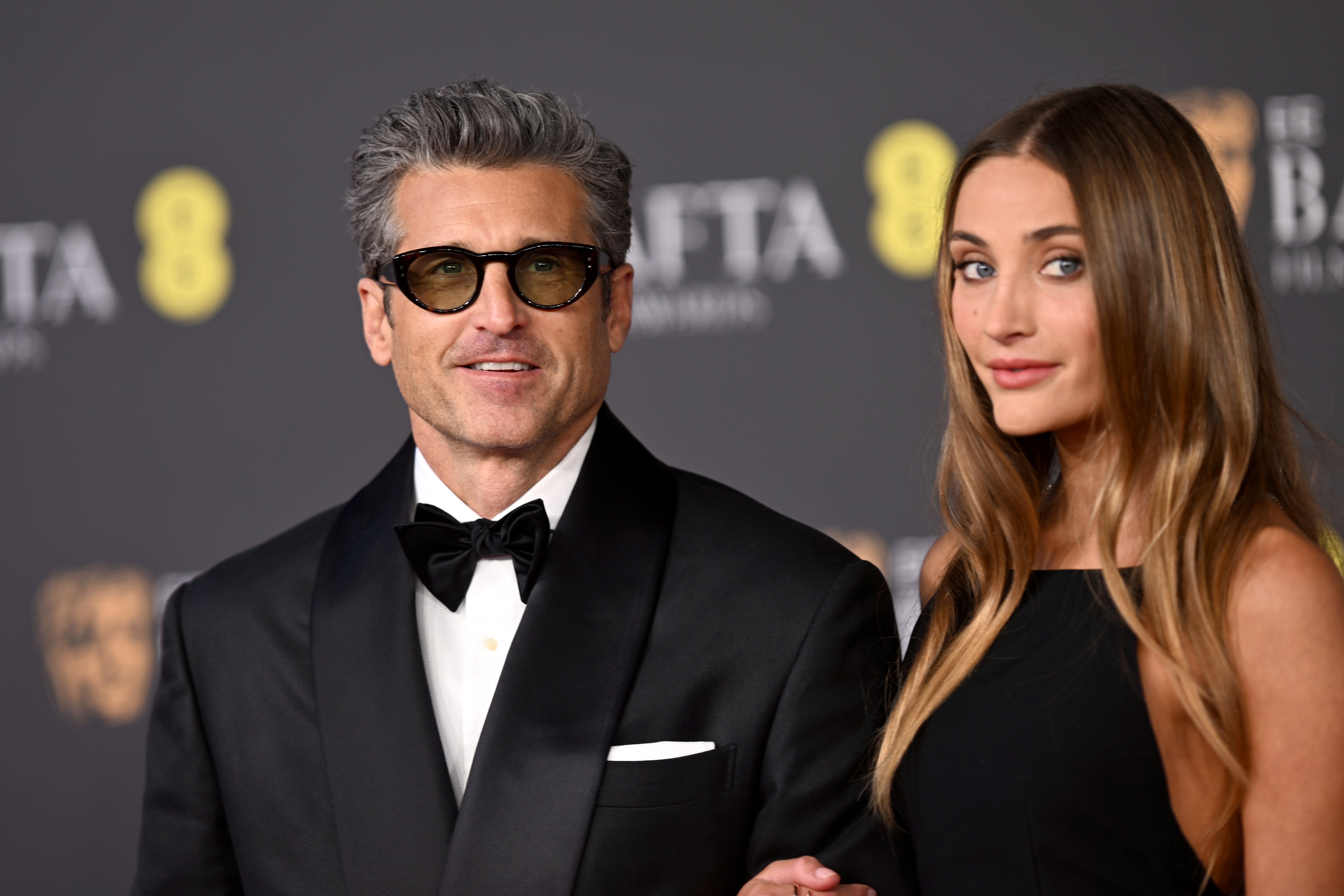Patrick Dempsey and Talula Dempsey on the red carpet of the 2026 EE BAFTA Film Awards at The Royal Festival Hall on February 22, 2026 in London, England | Source: Getty Images