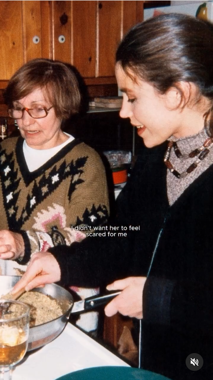 A screengrab of Rachael Ray with her mother, Elsa, from a post uploaded on May 11, 2025. | Source: Instagram/rachaelray