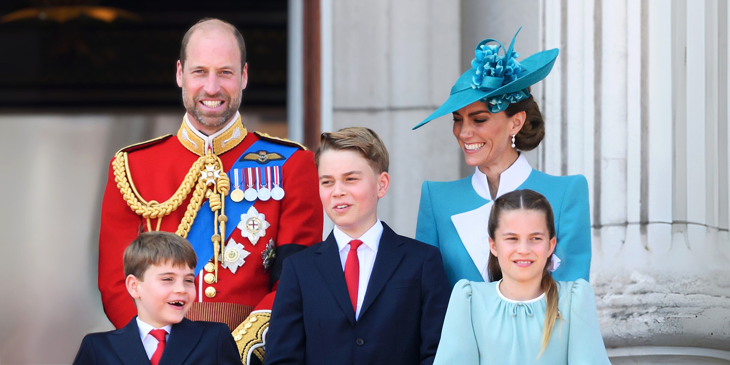 Prince William, Princess Catherine, Prince Louis, Prince George, and Princess Charlotte | Source: Getty Images