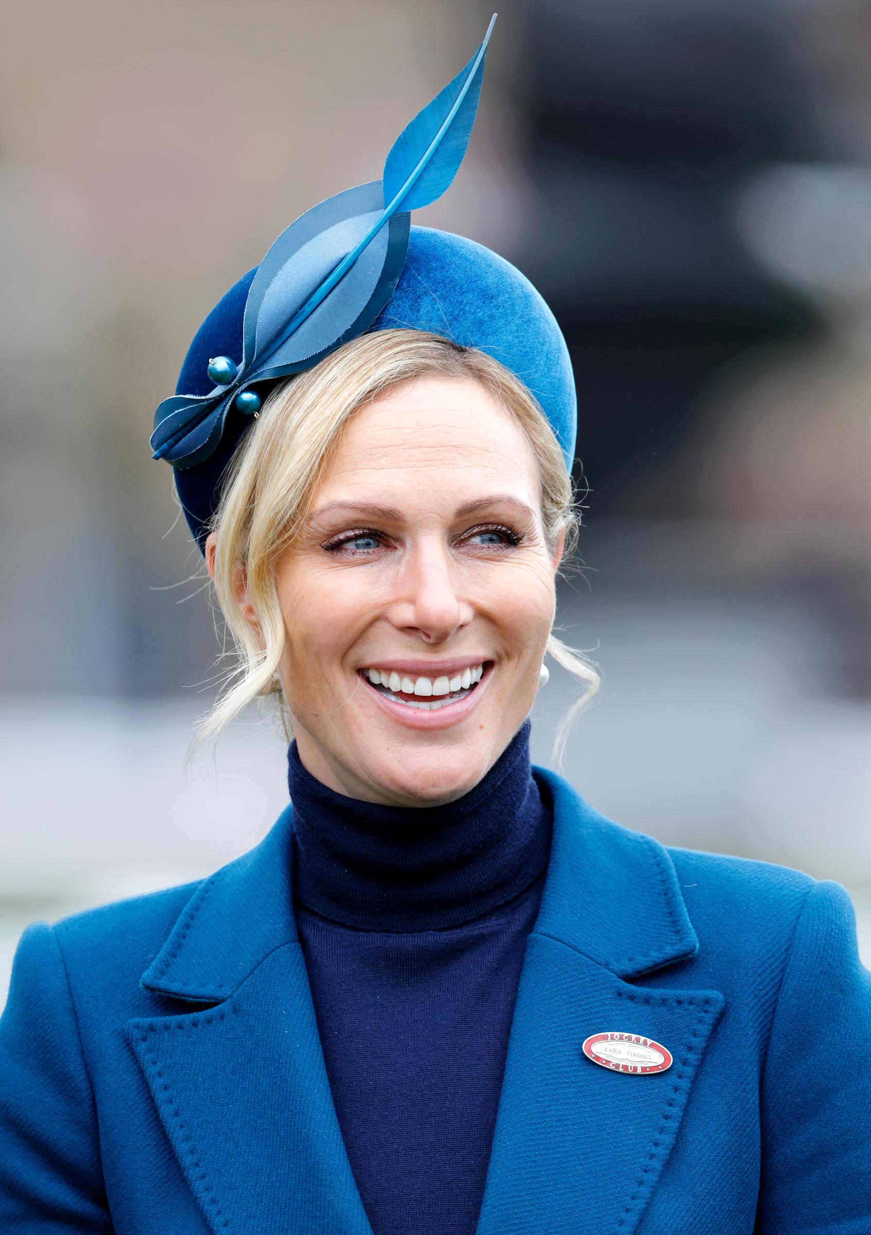 Zara Tindall attends day 4 of "Gold Cup Day" of the Cheltenham Festival at Cheltenham Racecourse on March 14, 2025 in London, England. | Source: Getty Images