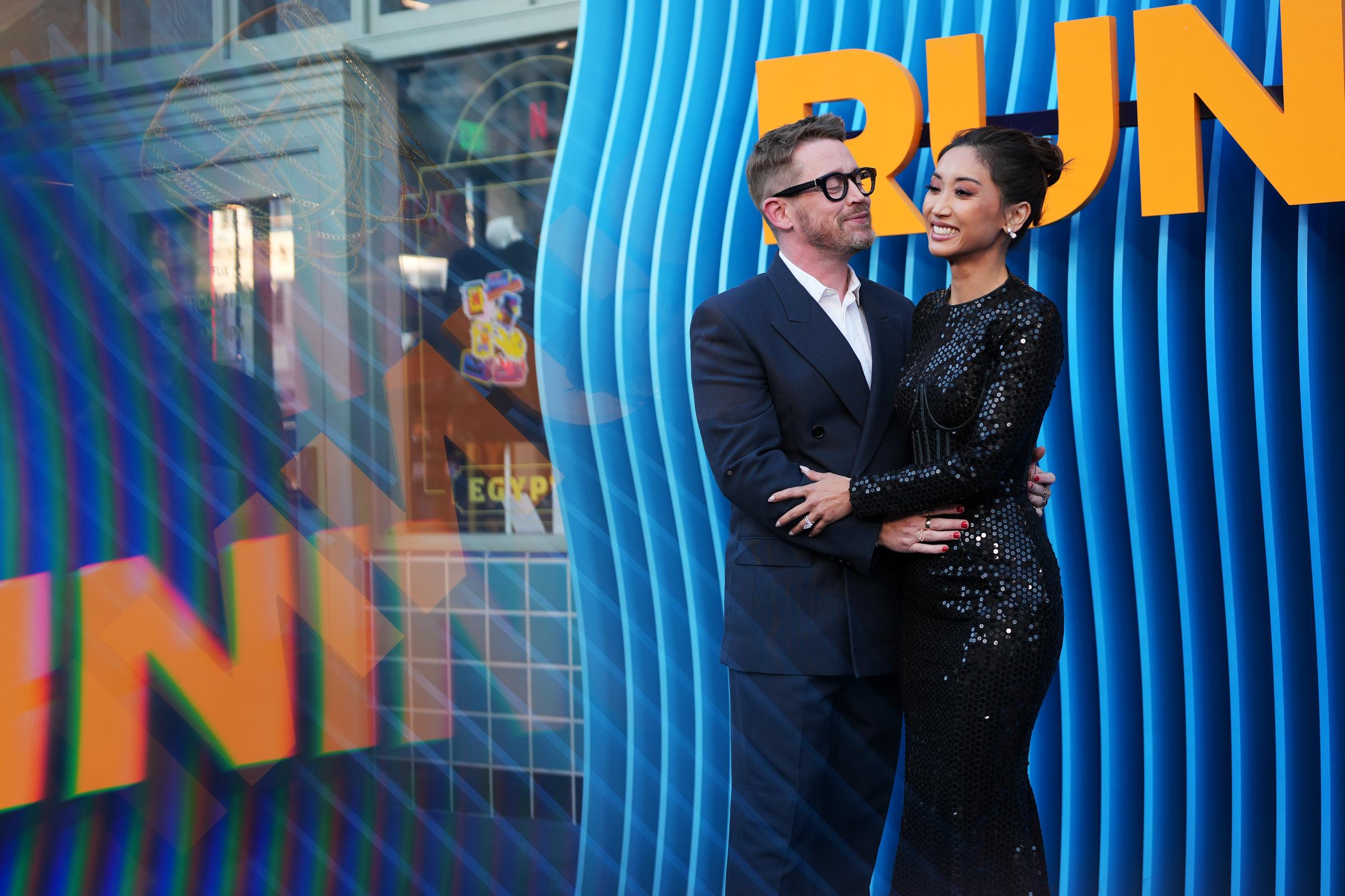 Macaulay Culkin and Brenda Song attend the premiere of Netflix's "Running Point" Season 2 at The Egyptian Theatre Hollywood on April 15, 2026 in Los Angeles, California. | Source: Getty Images