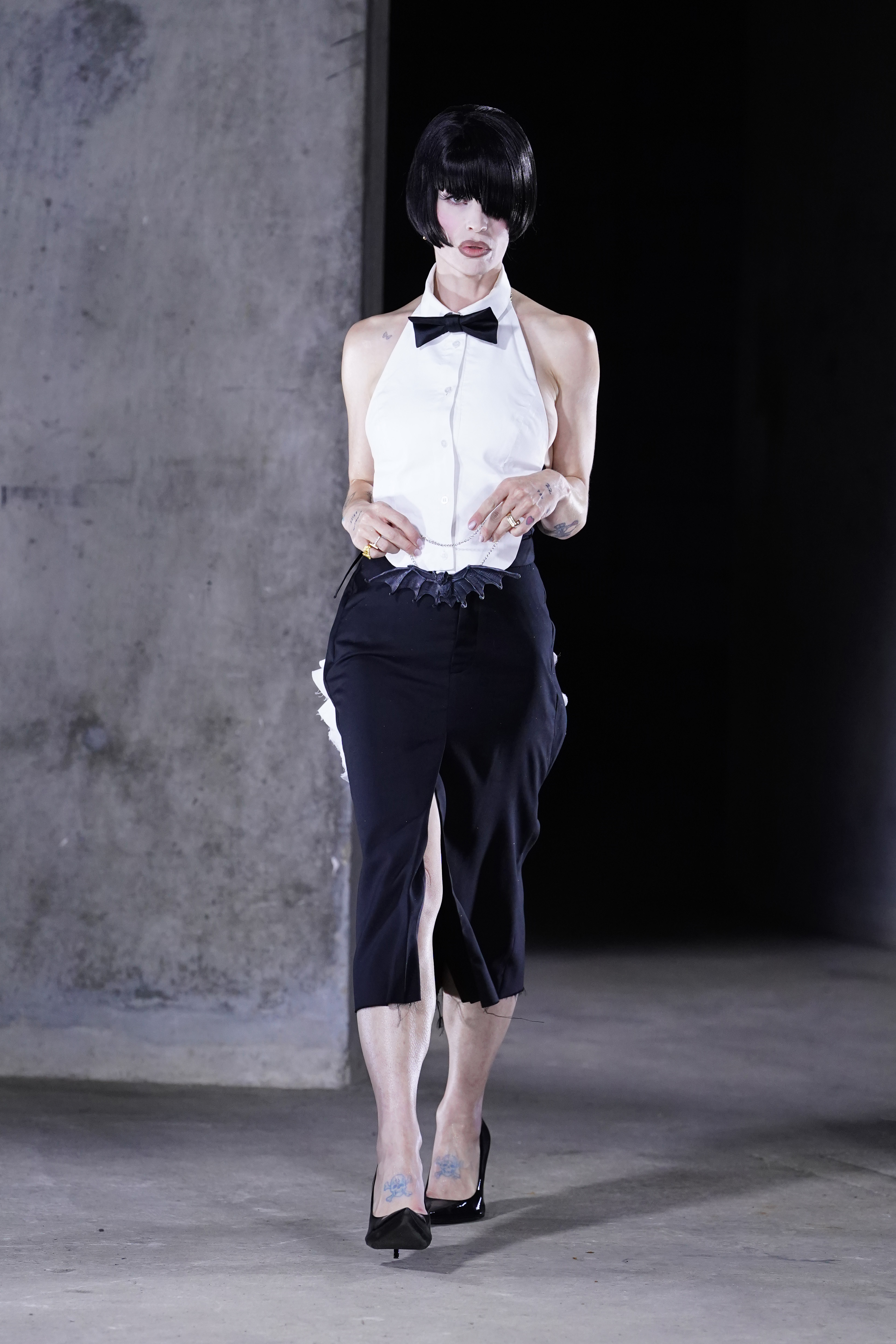 Kelly Osbourne walks the runway at the Natasha Zinko show during London Fashion Week 2026 at Collins Music Hall on September 18 in London, England. | Source: Getty Images