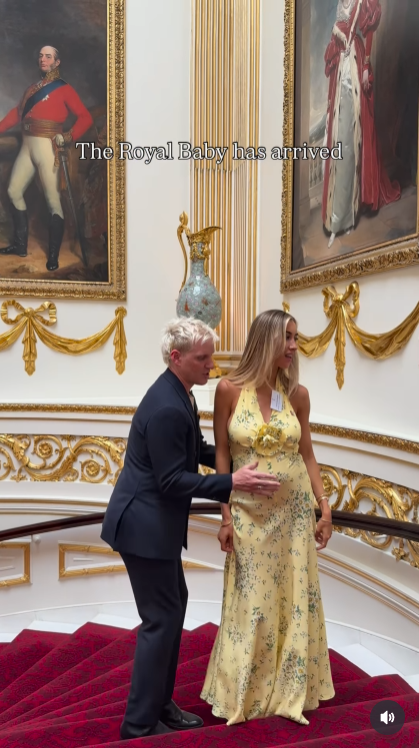A screengrab of Jamie Laing and Sophie Habboo's video, posted June 26, 2025. | Source: Getty Images