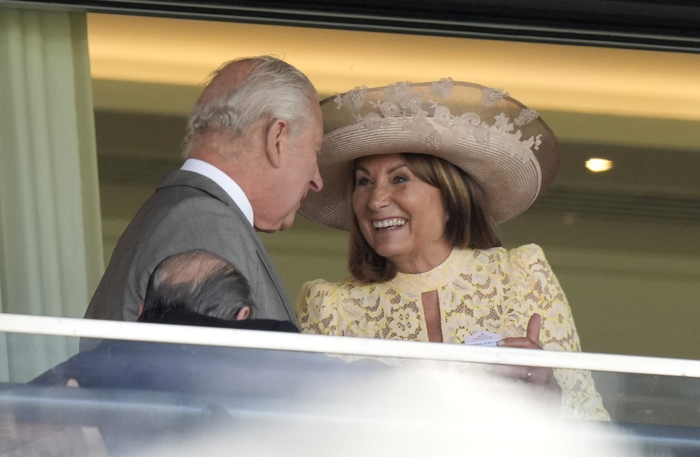 King Charles III and Carole Middleton in the grandstand on day two of Royal Ascot at Ascot Racecourse, Berkshire on June 18, 2025 | Source: Getty Images