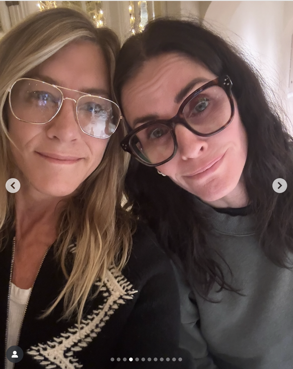 Jennifer Aniston and Courteney Cox posted on May 25, 2025 | Source: Instagram/jenniferaniston