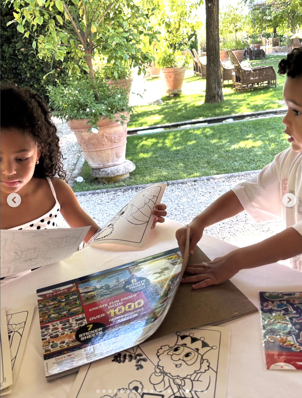 Kylie Jenner's children, Stormi and Aire, on vacation in Tuscany, Italy, posted on July 2, 2025 | Source: Instagram/kyliejenner