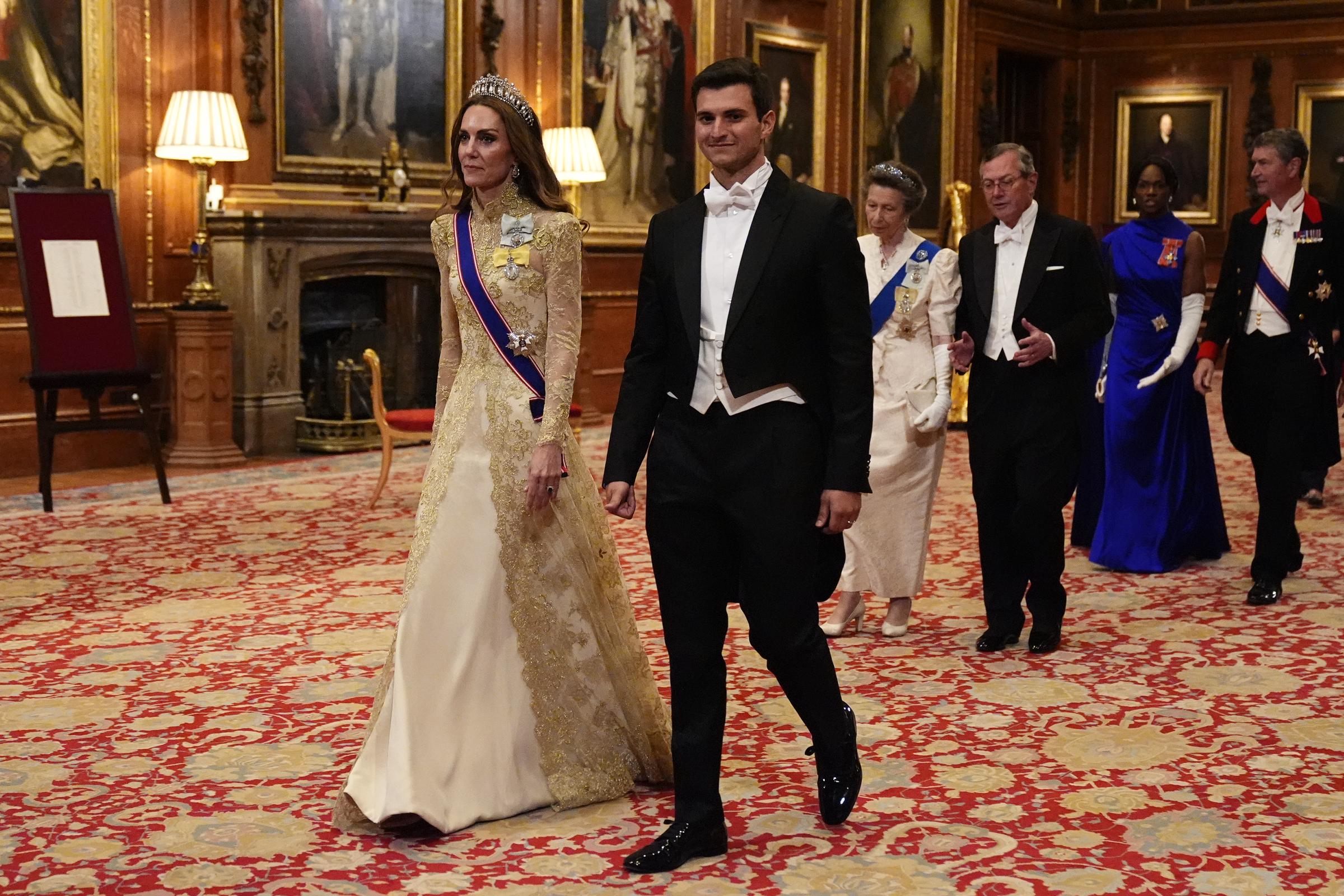 Princess Catherine and Michael Boulos attend the State visit by the President of the United States of America at Windsor Castle on September 17, 2025, in Windsor, England. | Source: Getty Images