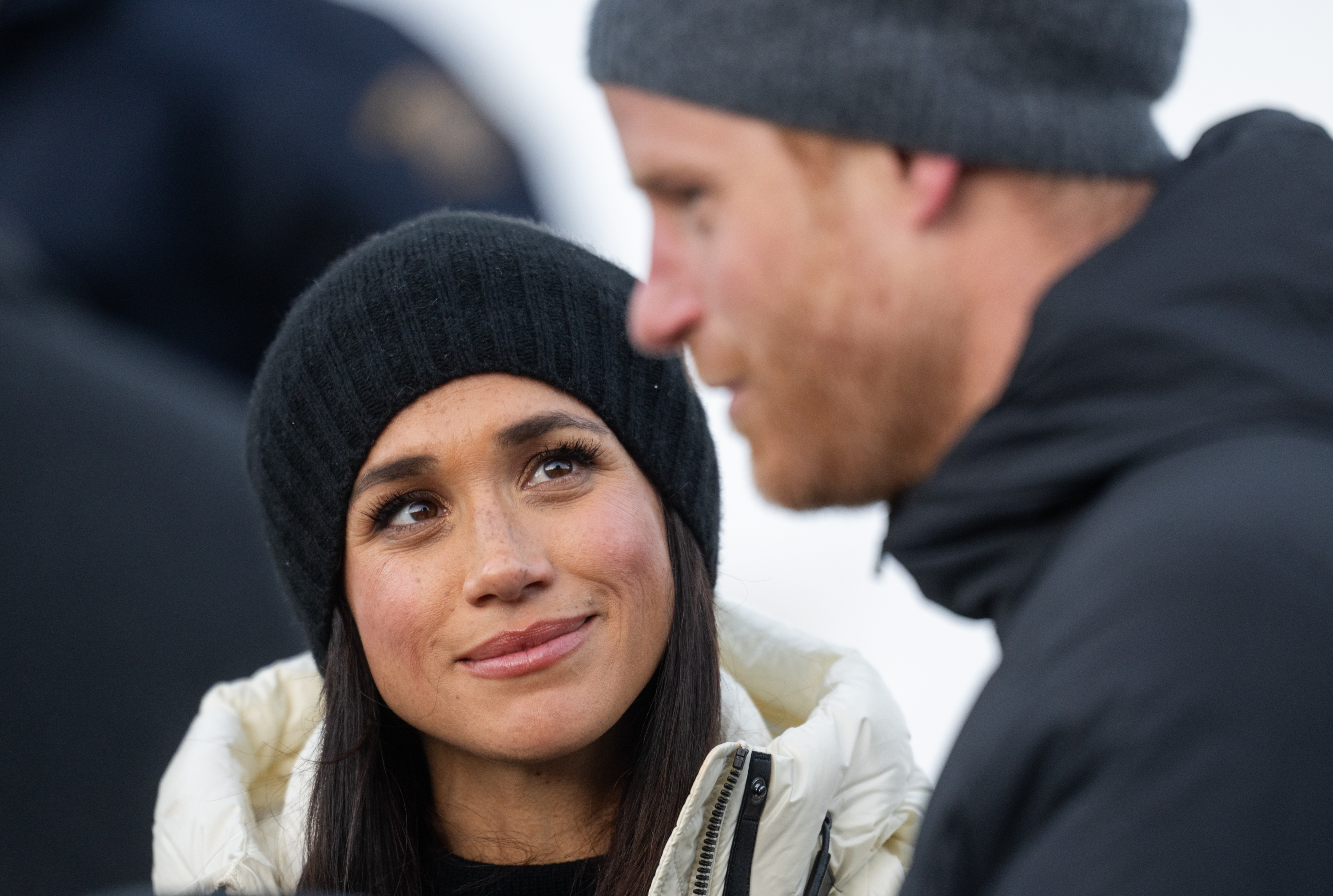 Meghan, Duchess of Sussex, and Prince Harry, Duke of Sussex, attend the Skeleton Finals during day two of the 2025 Invictus Games on February 10, 2025, in Whistler, British Columbia. | Source: Getty Images