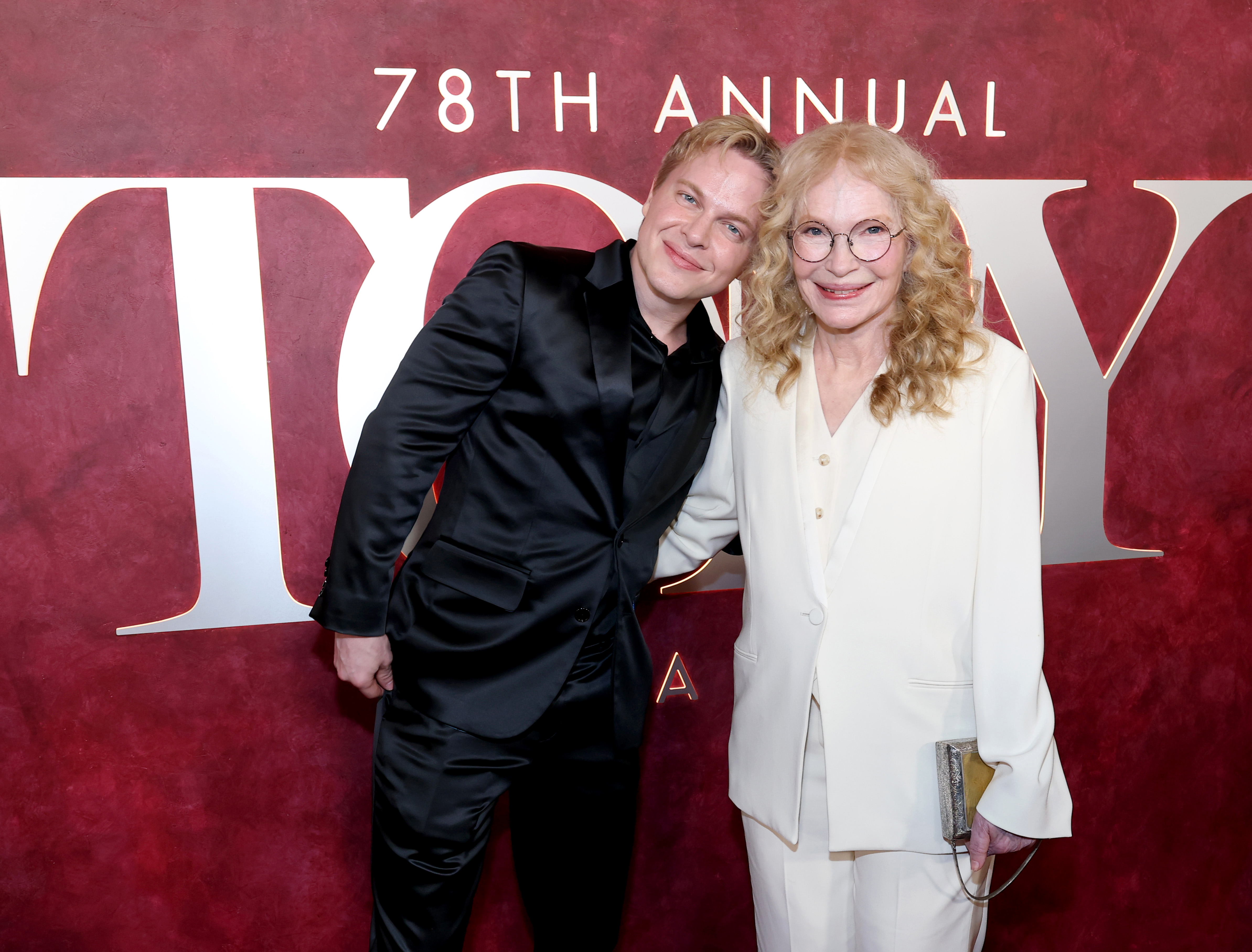 Ronan Farrow and Mia Farrow attend The 78th Annual Tony Awards at Radio City Music Hall on June 08, 2025 in New York City | Source: Getty Images