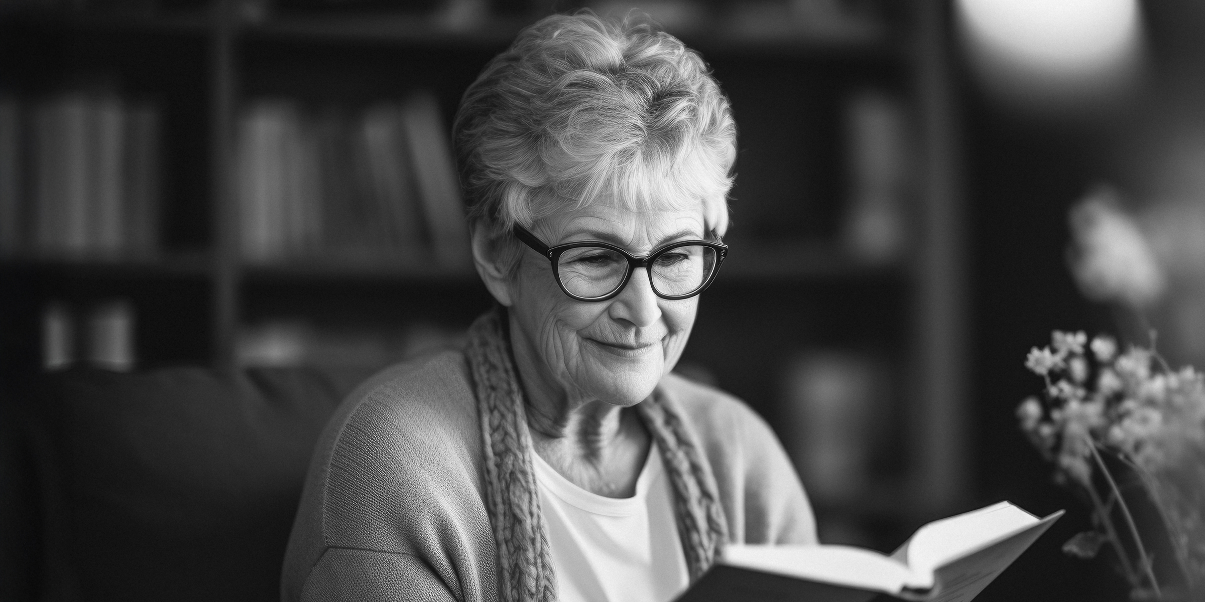 An old woman reading a book | Source: Freepik
