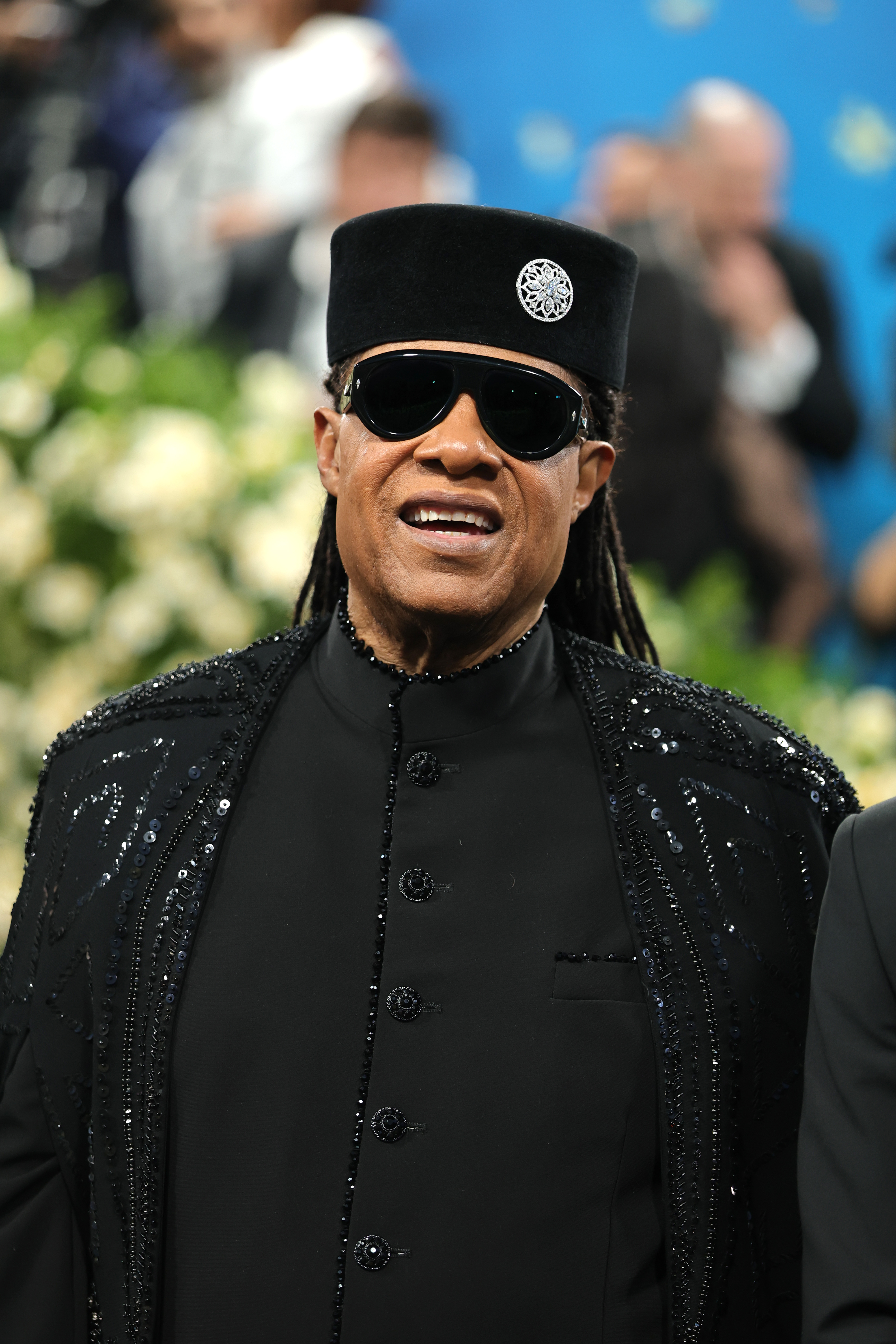 Stevie Wonder attends the 2025 Met Gala Celebrating "Superfine: Tailoring Black Style" at Metropolitan Museum of Art on May 5, 2025, in New York City. | Source: Getty Images