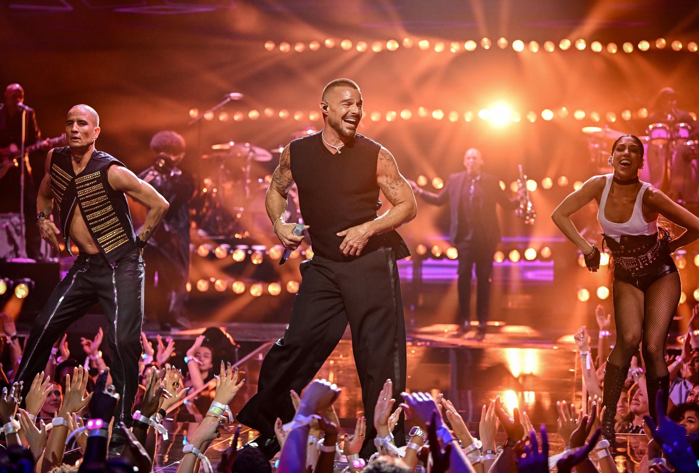 Ricky Martin performs during the 2025 MTV Video Music Awards at UBS Arena on September 7, 2025, in Elmont, New York. | Source: Getty Images