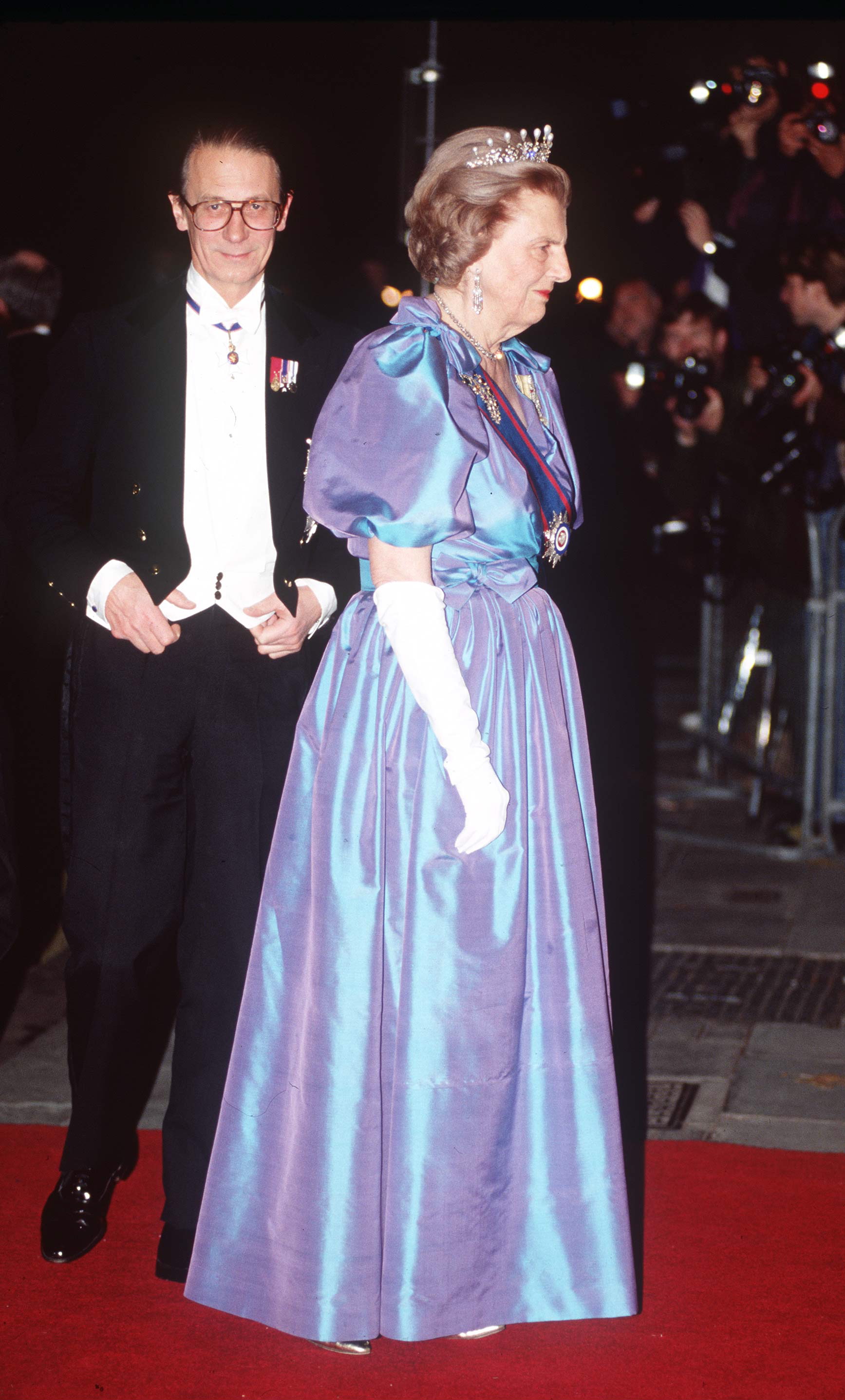 Sir Robert Fellowes with Lady-in-waiting, the Duchess of Grafton, circa 1990s | Source: Getty Images