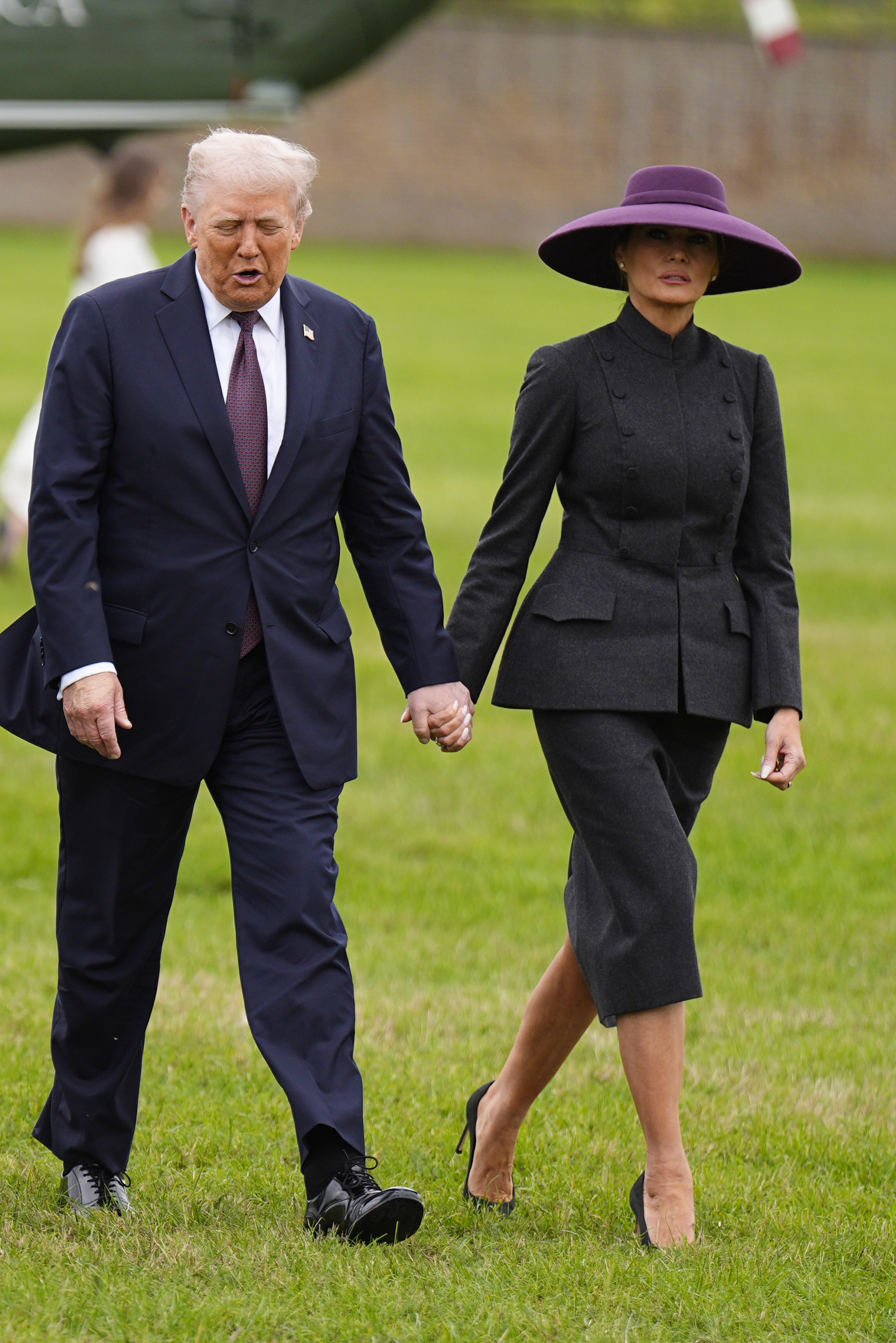 President Donald Trump and First Lady Melania Trump arrive at Windsor Castle on September 17, 2025. | Source: Getty Images